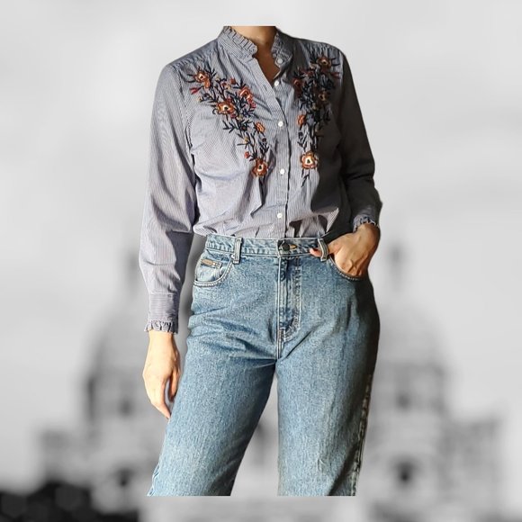 Calvin Klein Easy Fit Ladies Jean - Size 14 - Double Stone Washed - 32" Inseam - Picture 7 of 8